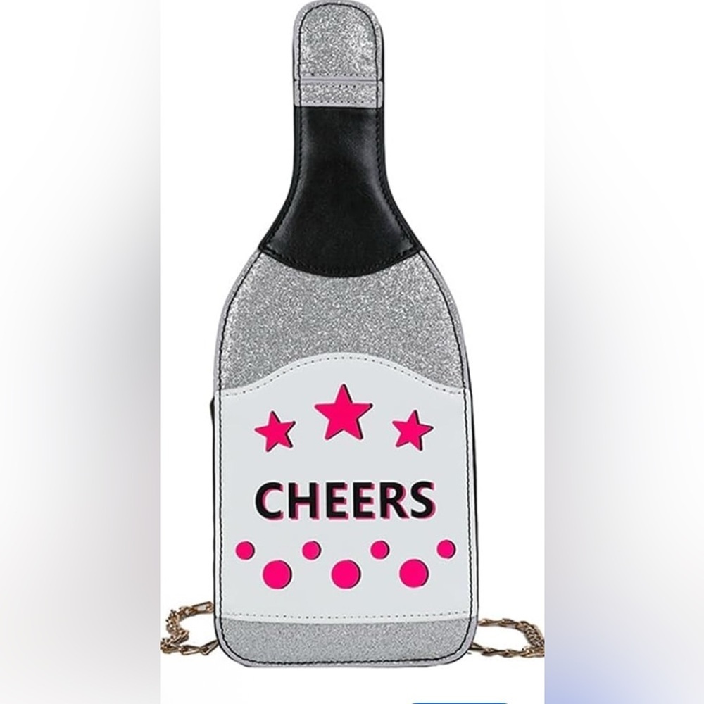Champagne Bottle Crossbody Bag